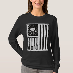 Desenho de Camisa de Utensílios de Cozinha Bandeir