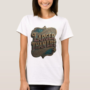 Desenho de Camisa Striking Gold LARGER THAN LIFE