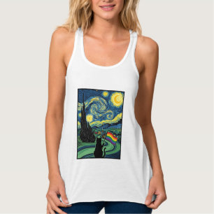 Desenho de Camisa Vetorial de Paisagem Noturna de