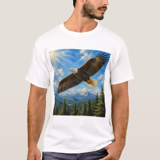 desenho de camiseta de águia