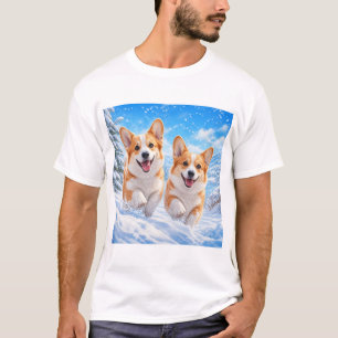 desenho de camiseta de cães