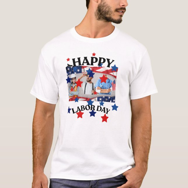 desenho de camiseta do feliz dia do trabalho  (Frente)
