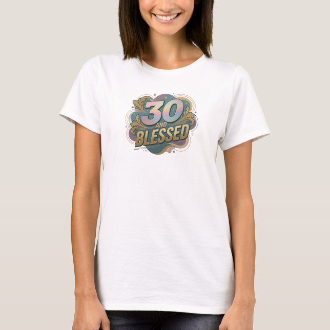 Desenho de camiseta gráfico 2D impressionante 30 E (Frente)