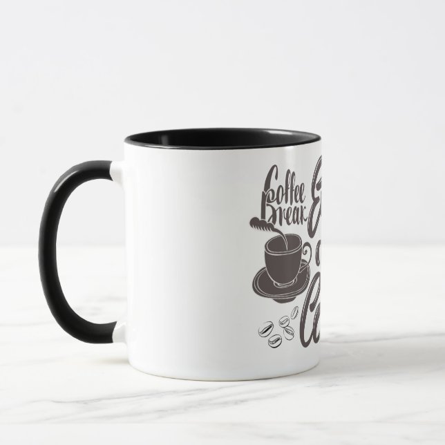 desenho de caneca de pausa para café (Esquerda)