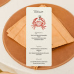 Desenho de Caranguejo Festa de Caranguejo Menu de<br><div class="desc">Eleve sua próxima reunião com o nosso Menu de Jantar de Festa de Caranguejo, apresentando uma ilustração caprichosa de um caranguejo segurando um martini. Perfeito para amantes de frutos do mar e eventos com tema costeiro, este design de menu traz um toque de diversão e sofisticação para o seu jantar....</div>