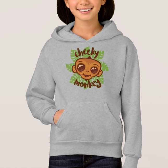 Desenho De Cartoon De Macaco Cheiroso (Frente)