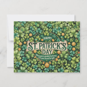 Desenho de Celebração do Trevo Irlandês