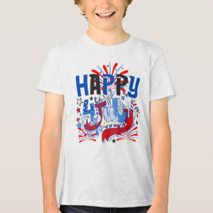 Desenho de Celebração Patriótica do 4 de Julho Fel