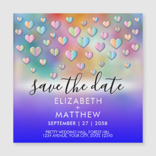 Desenho de Coração Colorido com Pintas