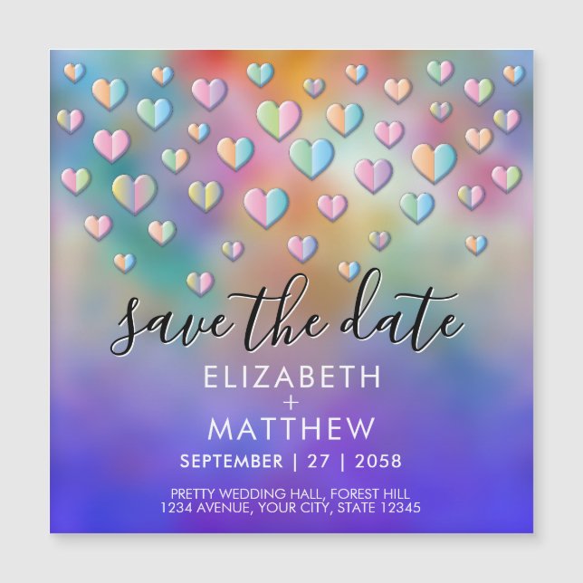 Desenho de Coração Colorido com Pontos (Frente)