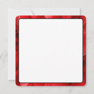 Desenho de Cristal Abstrato Vermelho de Aniversári