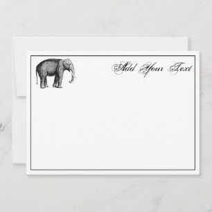 Desenho de elefante de vinheta