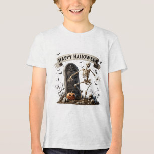 Desenho de Esqueleto Dançante de Halloween