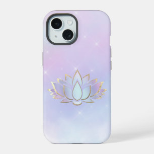 desenho de flor de lótus azul roxo
