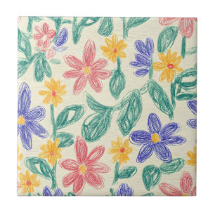 Desenho de Flor Silvestre Antiga (1)
