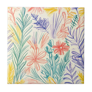 Desenho de Flor Silvestre Antiga (7)