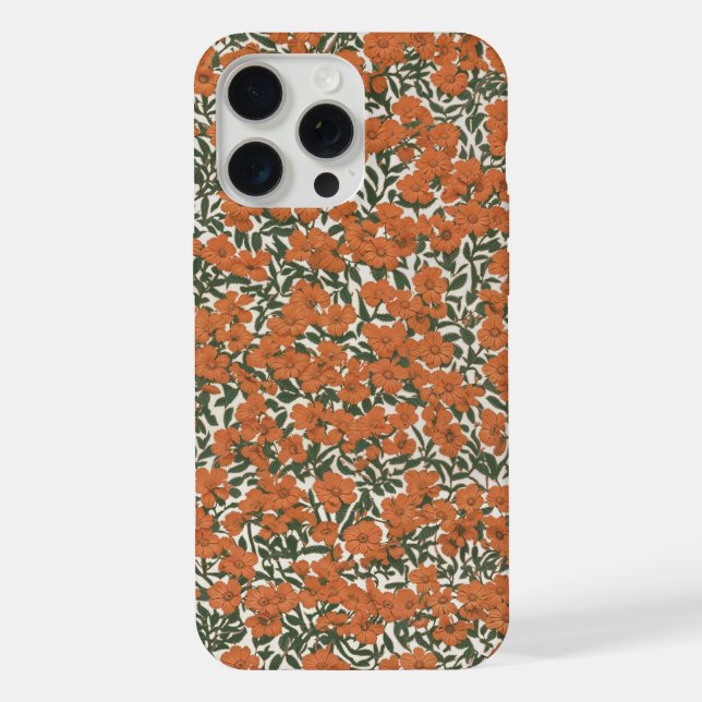 desenho de flores laranja miniatura (Verso)
