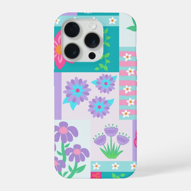 Desenho de Flores Vibrantes em Flor (Verso)