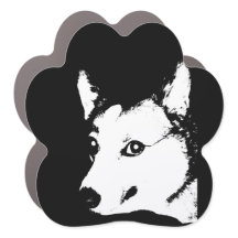 Desenho de Fotografias de Cachorro Negro e Branco