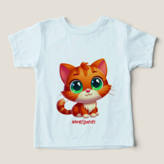 Desenho de gatinho malhado laranja fofo