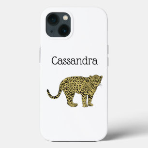 Desenho de Gato Malhado de Leopardo Onça Vintage