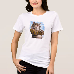 Desenho de gato malhado durão