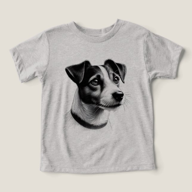 Desenho de Jack Russell Terrier (Design frontal)