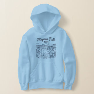 Desenho de linha vintage de Niagara Falls 2026