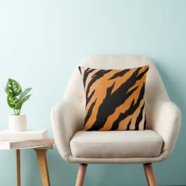 Desenho de Listra de Tigre em almofada de lançamen