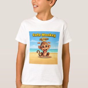 desenho de macaco fofo para camiseta