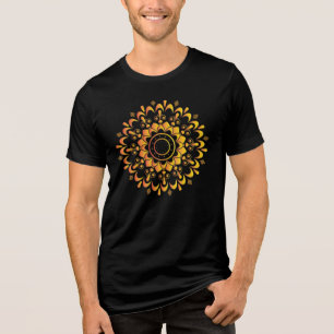 Desenho de Mandala Única Dourada-95747