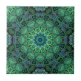desenho de Mandala Verde Esmeralda