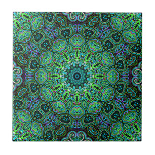 desenho de Mandala Verde Esmeralda