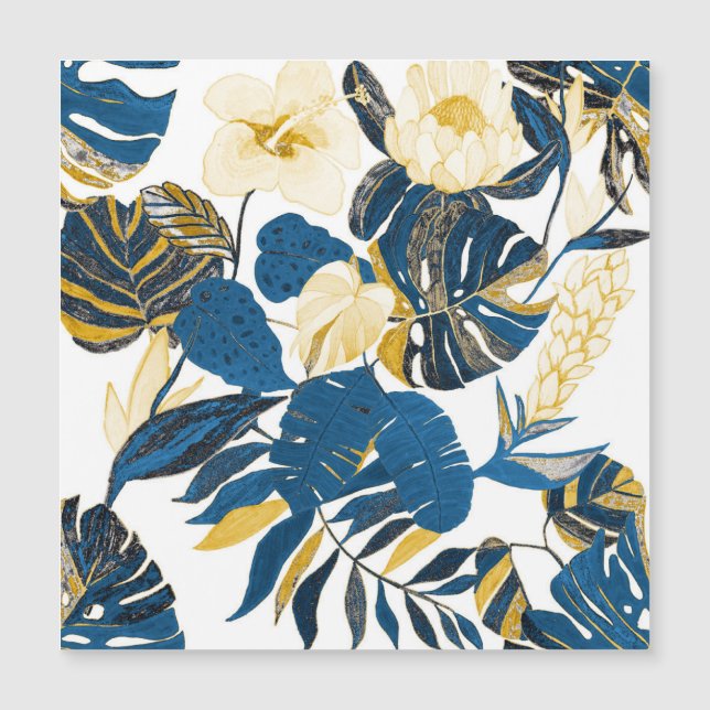 Desenho De Mão Tropical: Padrão Criativo Sem Olho (Frente)