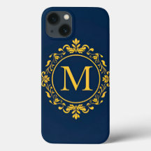 Desenho de Monograma Dourado Elegante