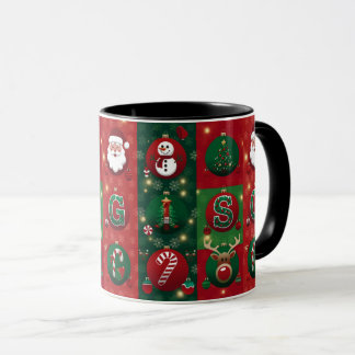Desenho de Natal em Caneca Branca Clássica