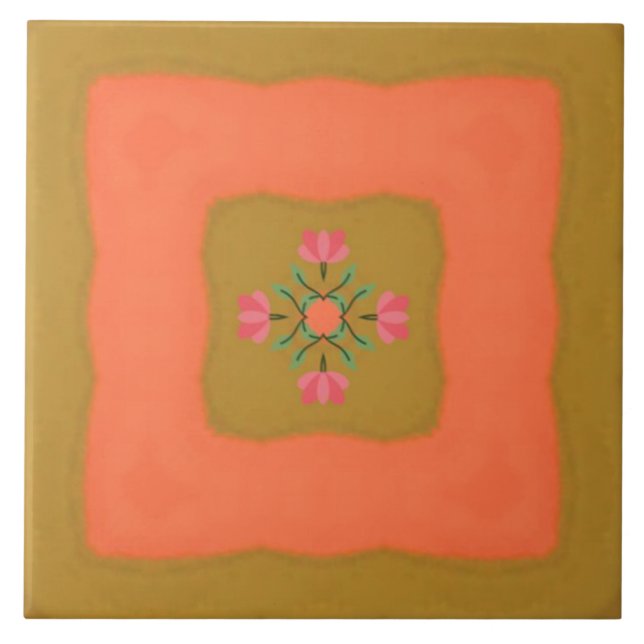 desenho de padrão de flor mandala (Frente)