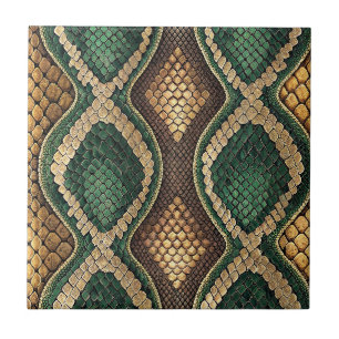 Desenho de padrão de pele de cobra em esmeralda e