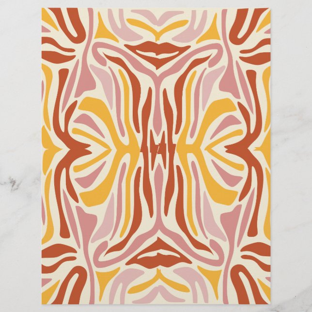 Desenho de papel abstrato (Frente)