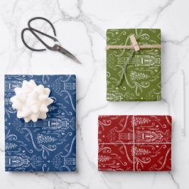 Desenho de quebra-nozes com giz Natal