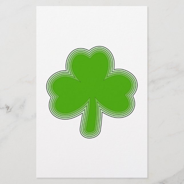 Desenho De Shamrock De Saint Patrick (Frente)