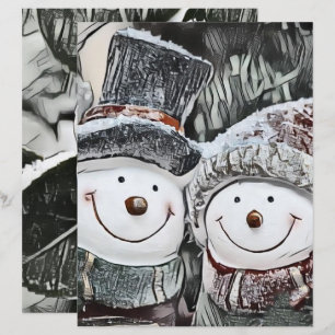 Desenho de Snowman e de Snow