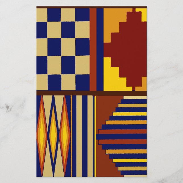 desenho de tapete de oração Kilim (Frente)