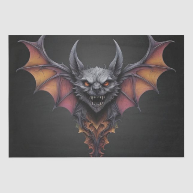 Desenho De Tinta Escarlate, Papel Tecido De Descam (Frente )