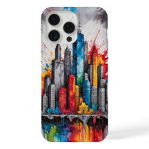 Desenho de tinta simples Arranha-céus Linha do hor