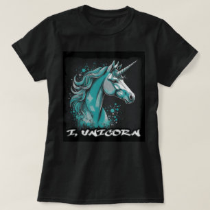 Desenho de Unicórnio Fofo – Camiseta Feminina
