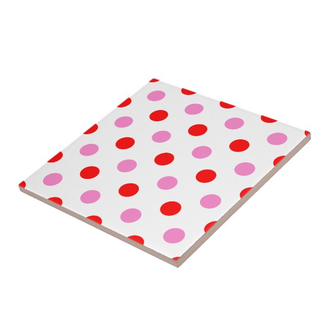 Desenho de Vermelho e Rosa em Fundo Branco com Bol (Lateral)