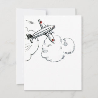 Desenho do avião | Ilustração Vintage