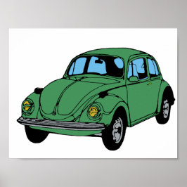 Desenho Do Carro Hippie, Papel Poster (Matte) De V