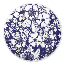 Desenho do Jardim Branco Azul-Chalé-Botânico